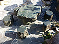 神戸市北区 天然石のテーブルの移動（移設）